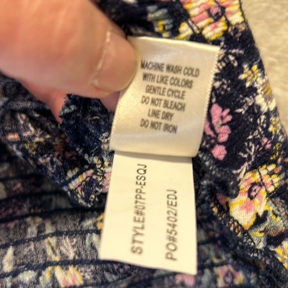 Florwered elastic bottom shirt by SELF❤️E - Picture 5 of 5